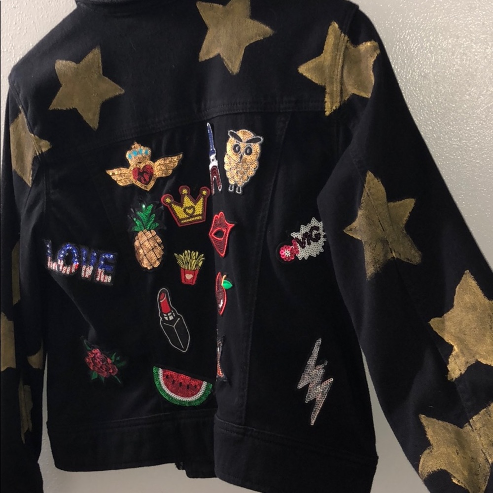 Chambrai Los Angeles Black Jean Jacket - Picture 3 of 8